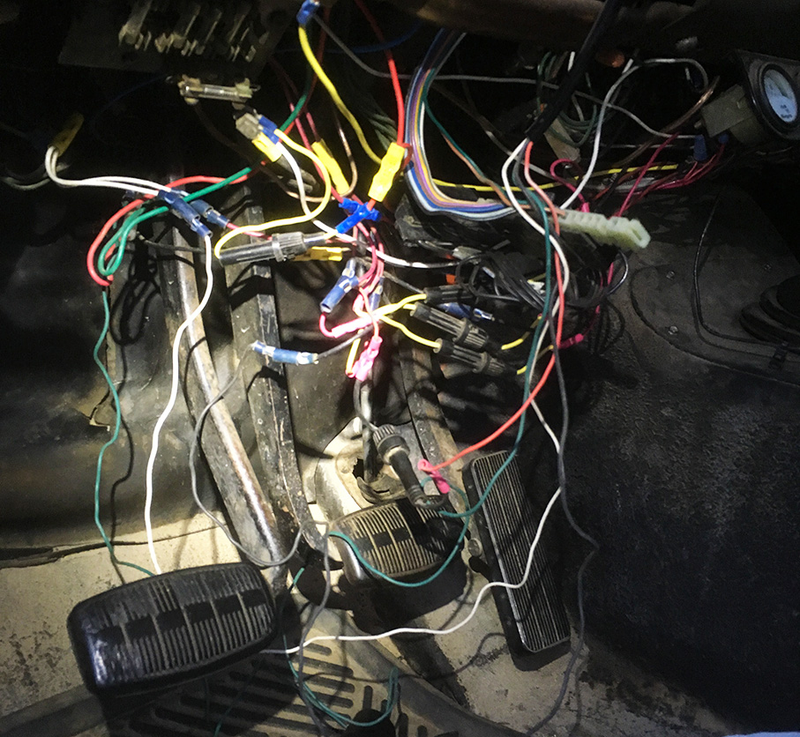 Just a rainbow of misery. Yeah, a lot of the wires changed color mid-stream.
